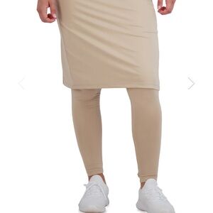 Beige Skirt and Leggings Set from snoga athletics.